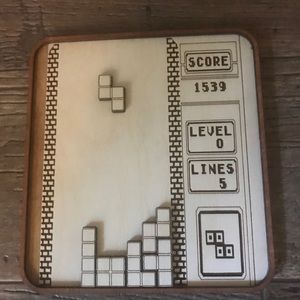Amazing custom Tetris game wood diorama